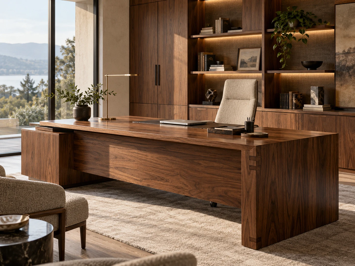 Furniture for focused work — Executive office concept. Click to enlarge.